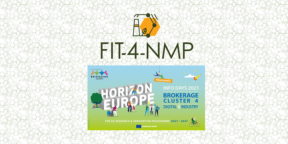 FIT-4-NMP training in advance of Horizon Europe Digital & Industry Brokerage Event