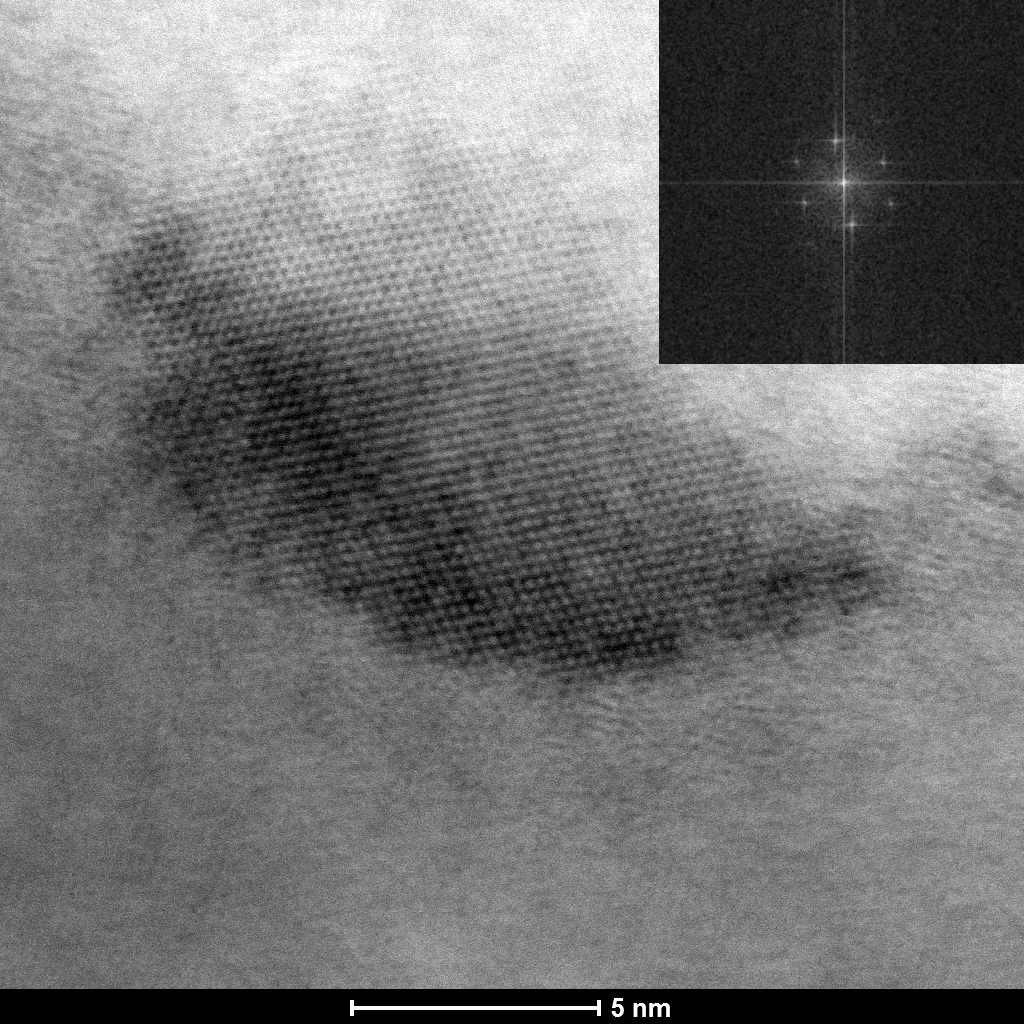 STEM atomic resolution of Al3Ti phase